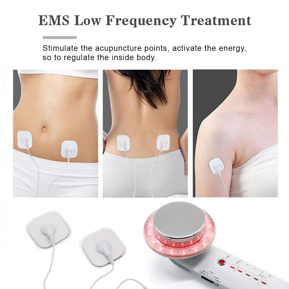 Fat Burning Machine Fat Loss 6 in 1,Ultrasonic Slimming Device LED Color  Light Massage Device