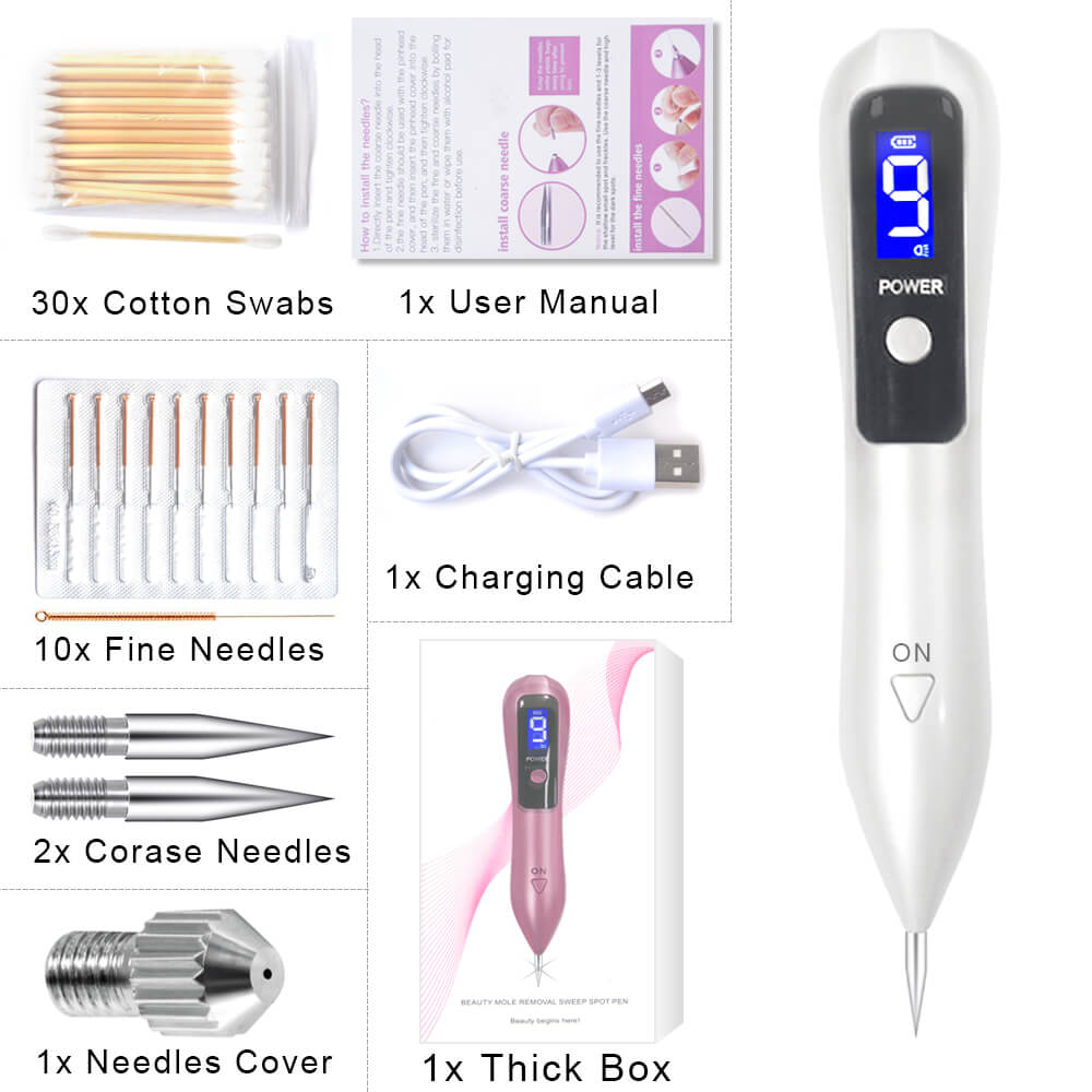 Laser Dark Spot Remover Pen Kit | Remove Dark Spots Moles Warts Tattoos Machine